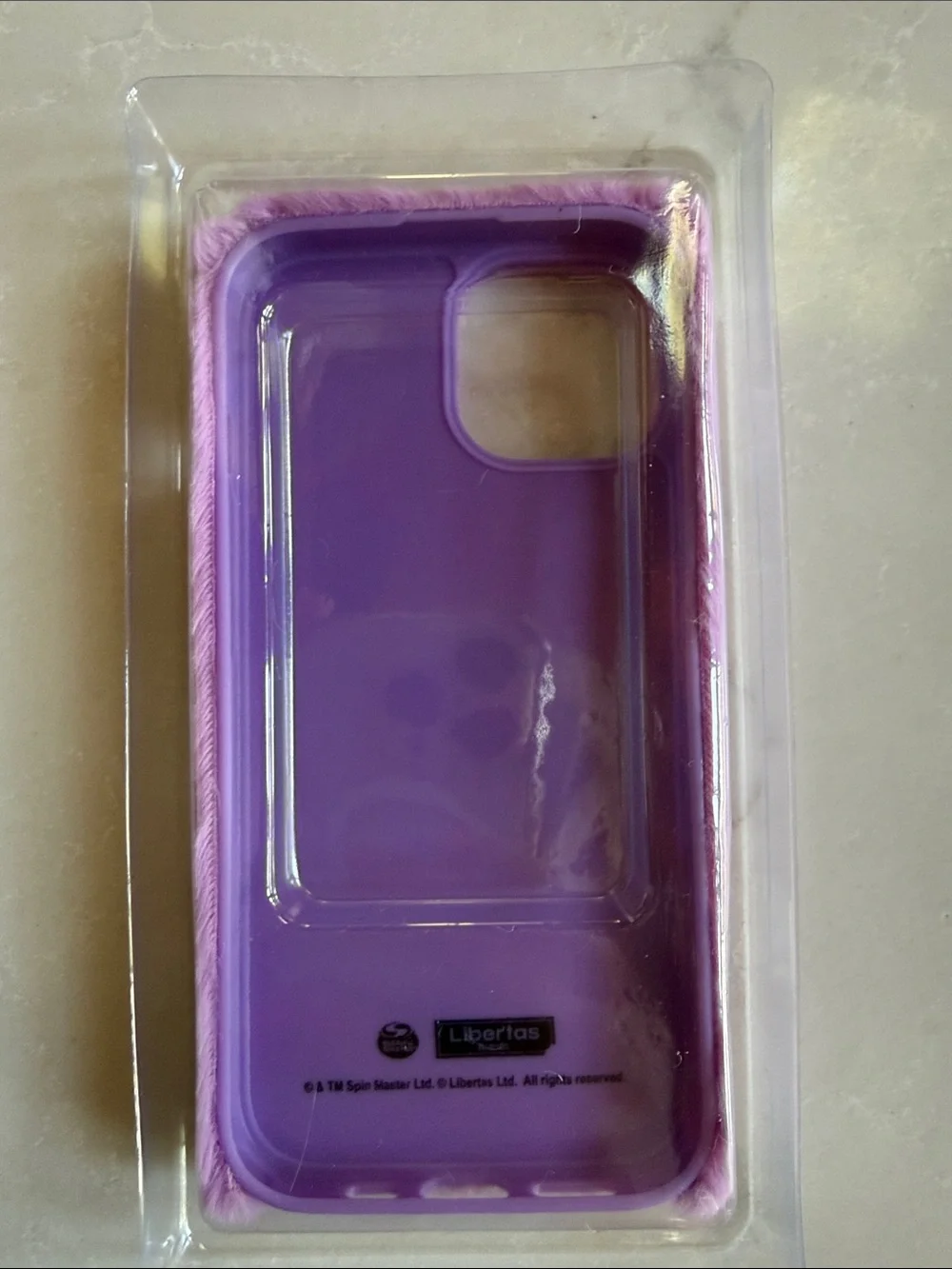 IPhone 15 Purple Fuzzy Fuggler Furry iPhone Case